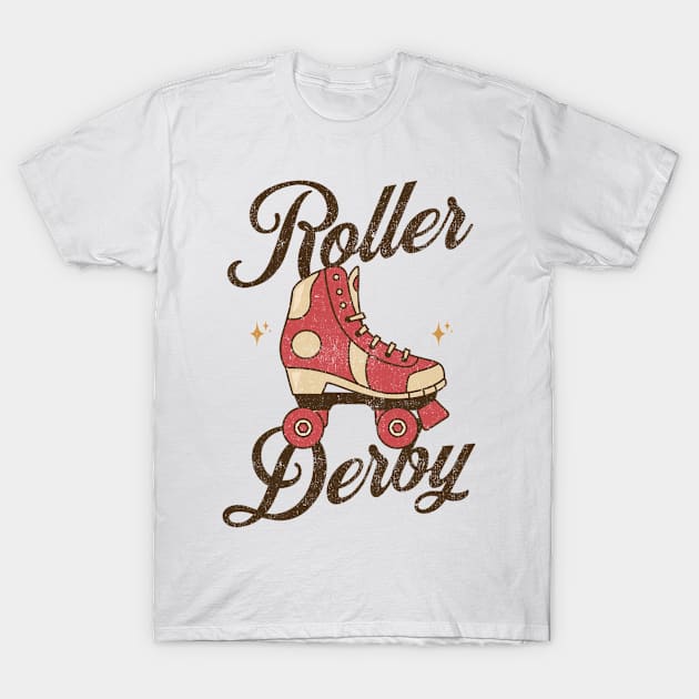 Vintage Retro Roller Derby T-Shirt by Barking Boutique